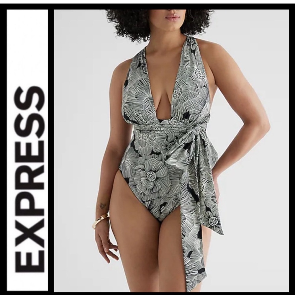 Express Black Body contour Swimsuit